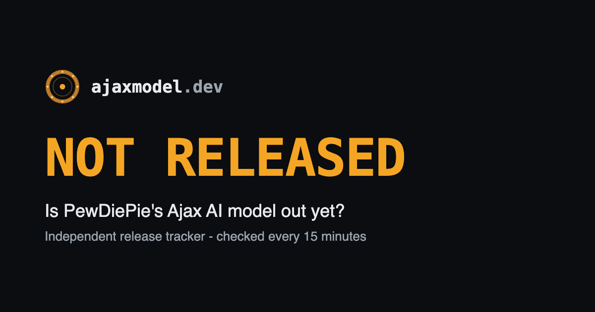 Is PewDiePie's Ajax AI Model Out Yet? Release Date & Status